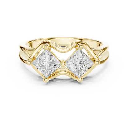 Mixed Shape Lab Grown Diamond Halo Ring