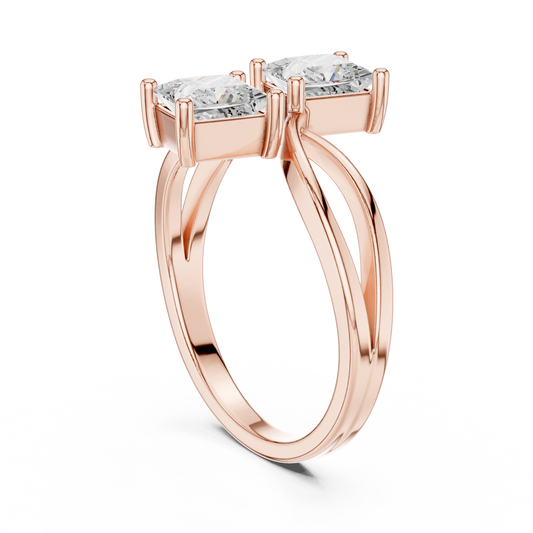Mixed Shape Lab Grown Diamond Three Stone Ring