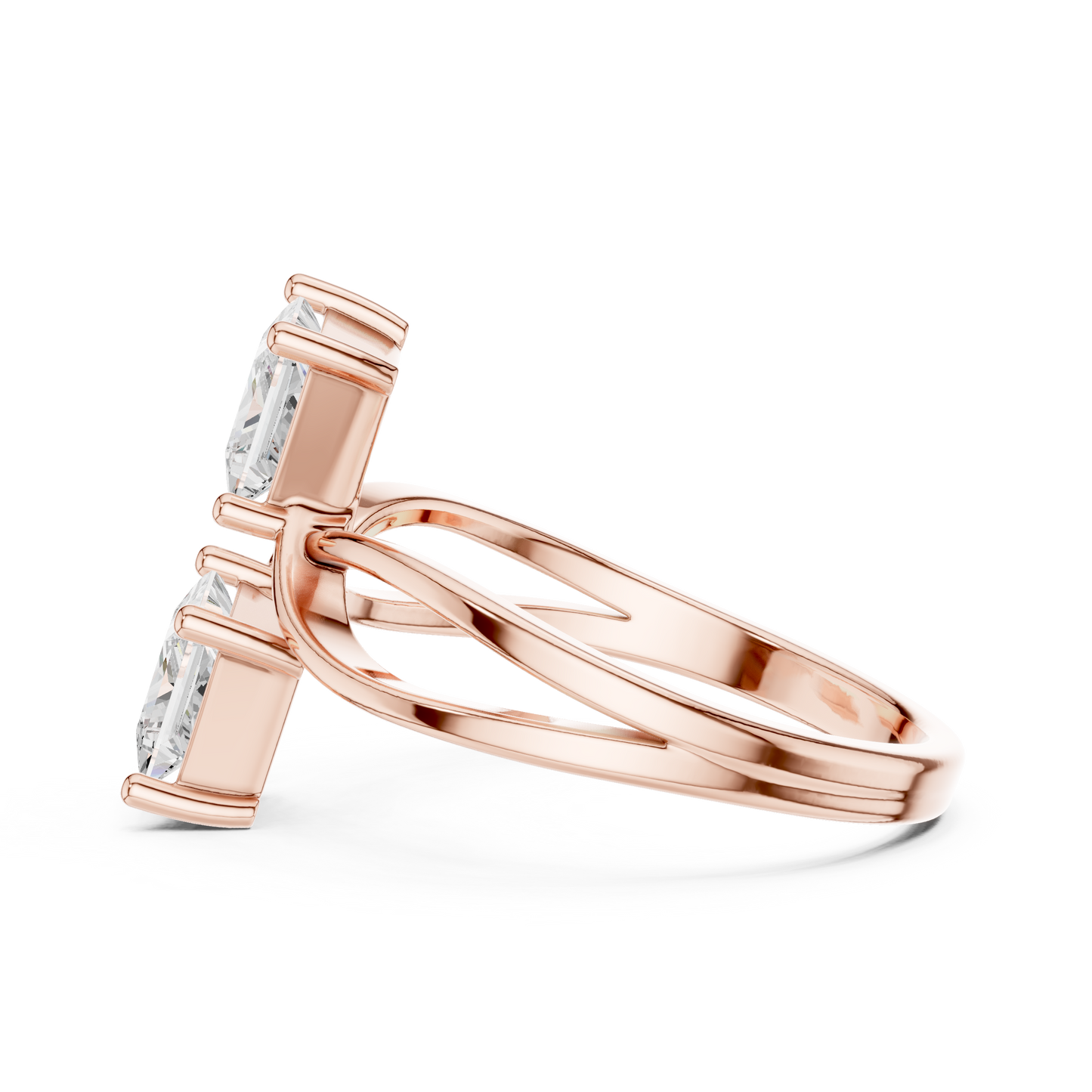 Mixed Shape Lab Grown Diamond Three Stone Ring