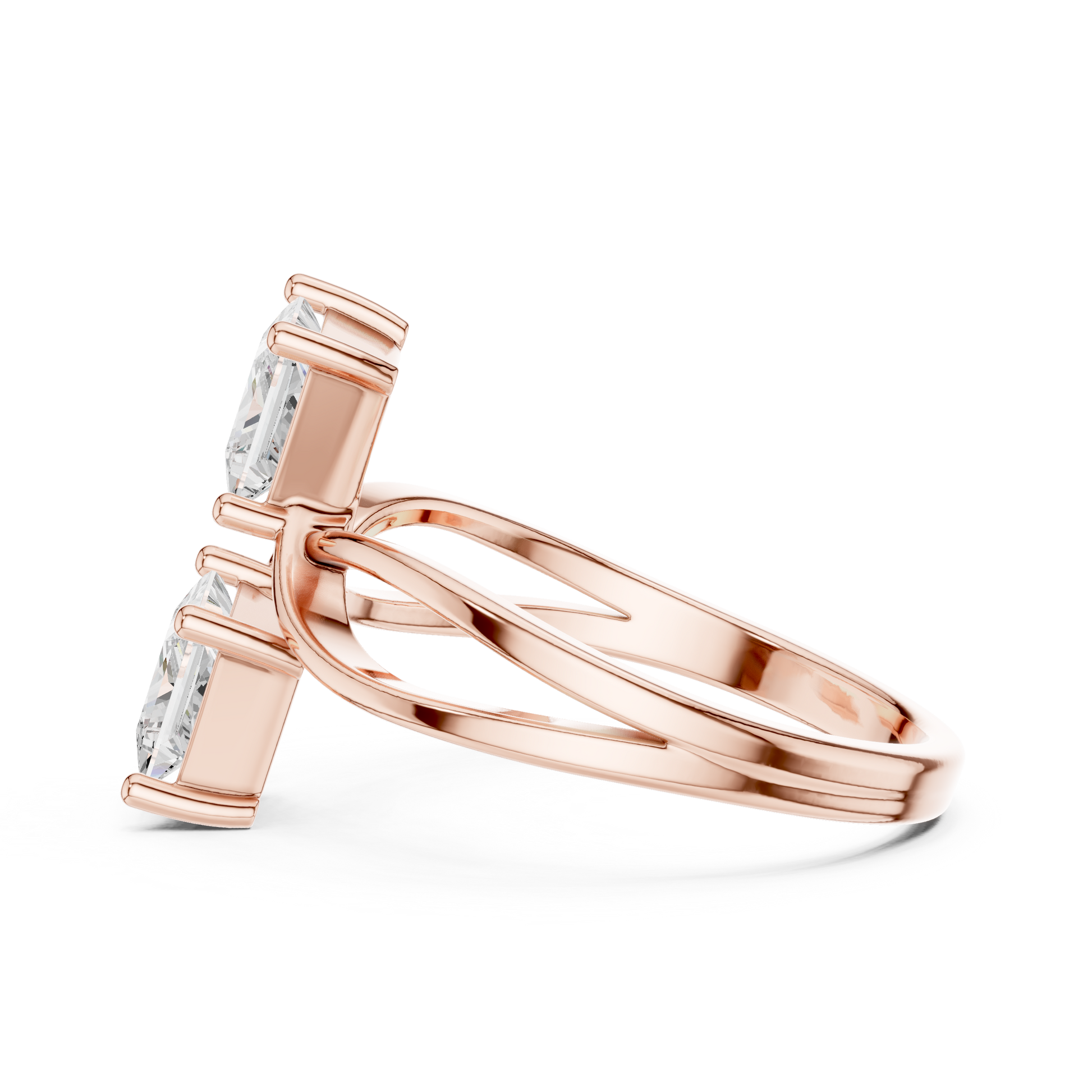 Mixed Shape Lab Grown Diamond Three Stone Ring