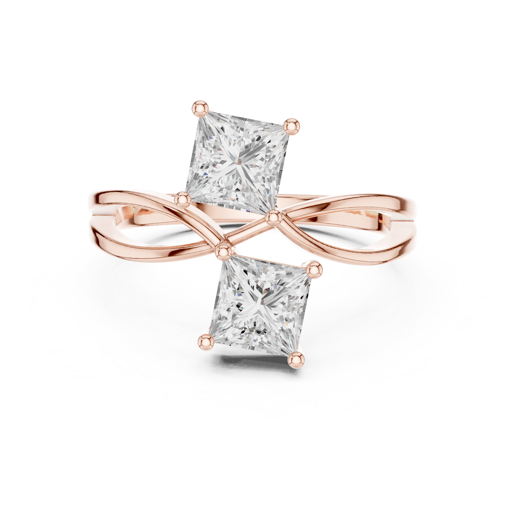 Mixed Shape Lab Grown Diamond Three Stone Ring