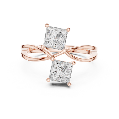 Mixed Shape Lab Grown Diamond Three Stone Ring