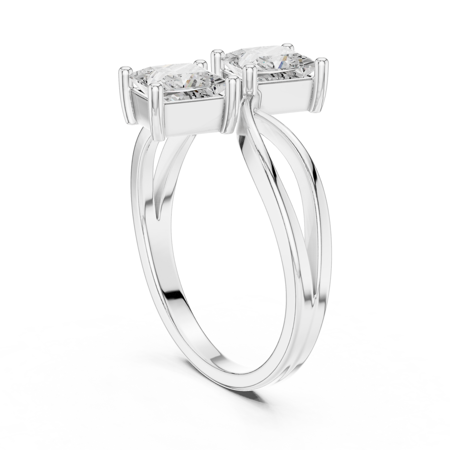 Mixed Shape Lab Grown Diamond Three Stone Ring