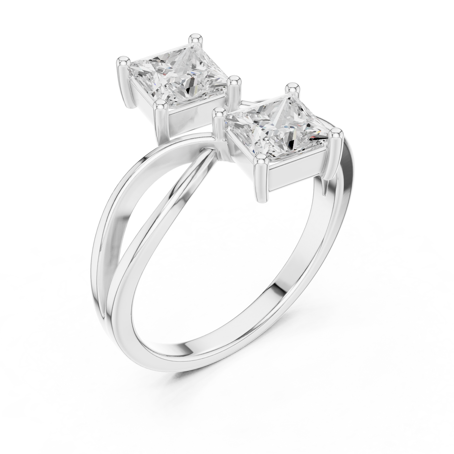 Mixed Shape Lab Grown Diamond Three Stone Ring