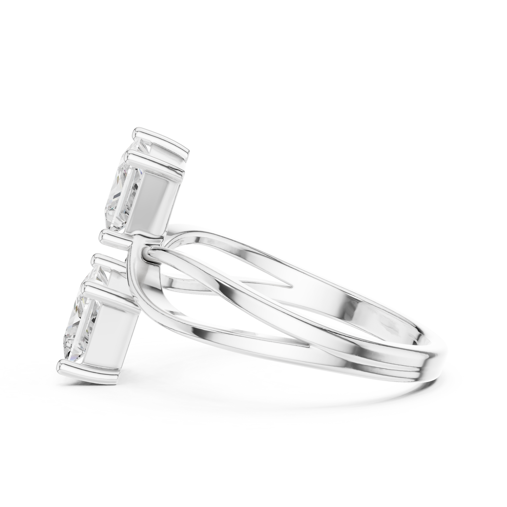 Mixed Shape Lab Grown Diamond Three Stone Ring