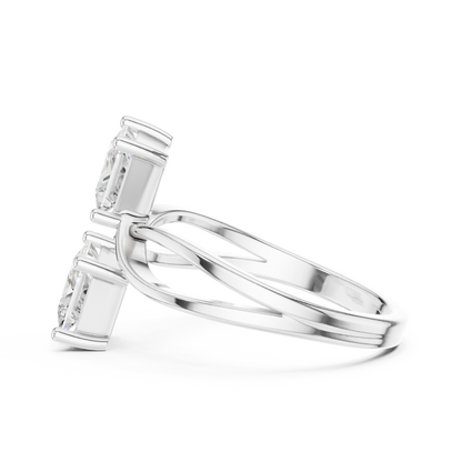 Mixed Shape Lab Grown Diamond Three Stone Ring
