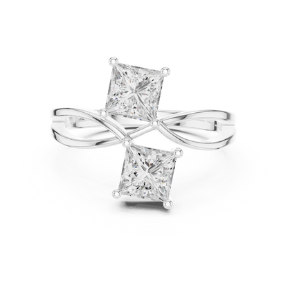 Mixed Shape Lab Grown Diamond Three Stone Ring