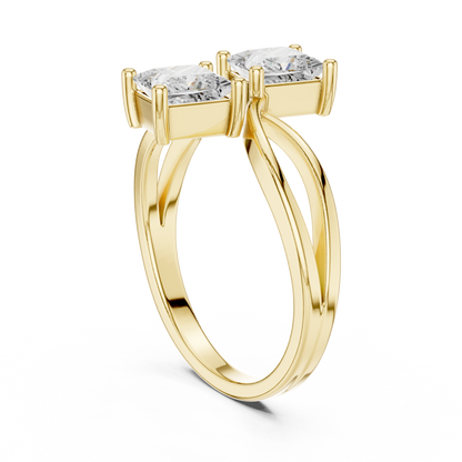 Mixed Shape Lab Grown Diamond Three Stone Ring
