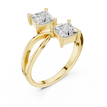 Mixed Shape Lab Grown Diamond Three Stone Ring