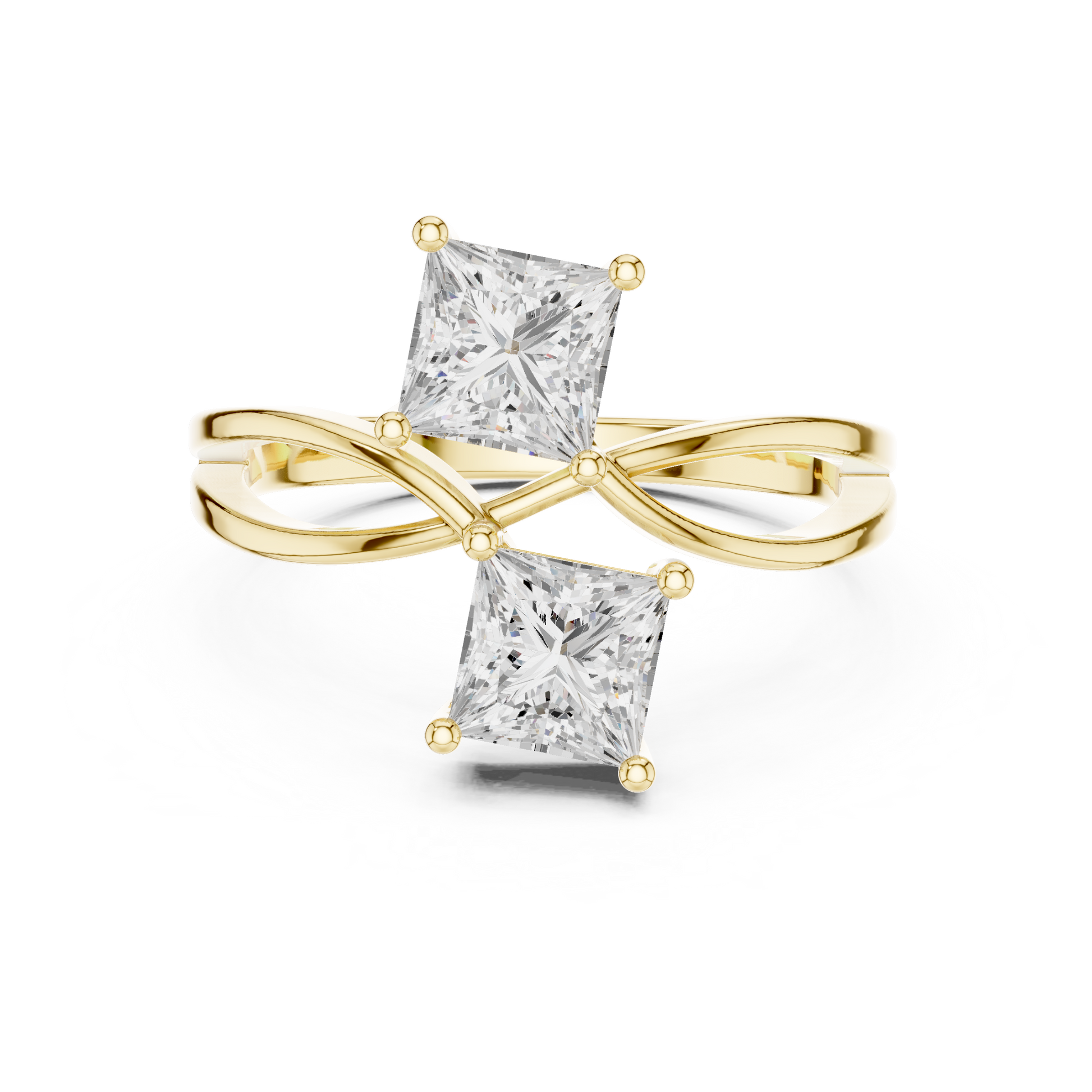 Mixed Shape Lab Grown Diamond Three Stone Ring
