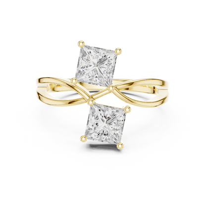 Mixed Shape Lab Grown Diamond Three Stone Ring