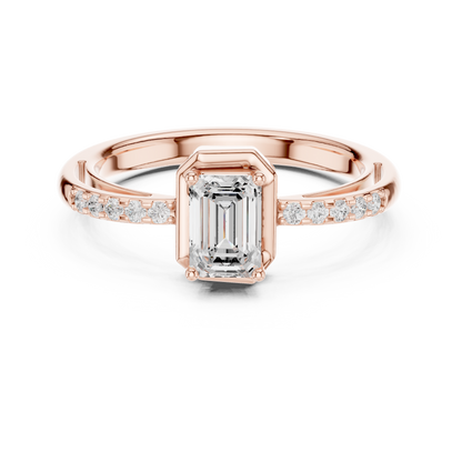 Mixed Shape Lab Grown Diamond Side Stone Ring