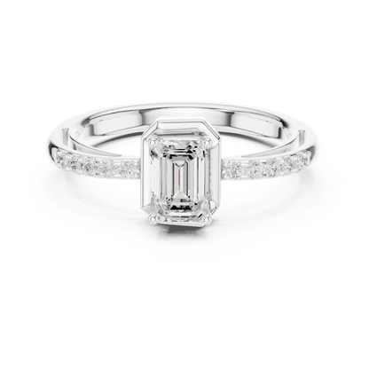 Mixed Shape Lab Grown Diamond Side Stone Ring