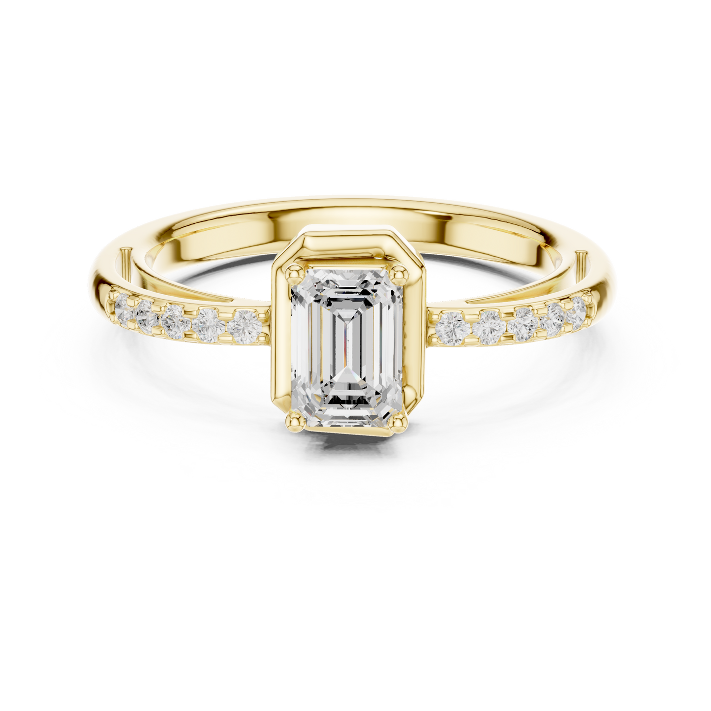 Mixed Shape Lab Grown Diamond Side Stone Ring