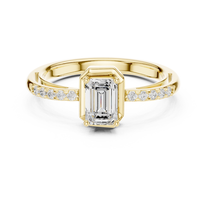 Mixed Shape Lab Grown Diamond Side Stone Ring