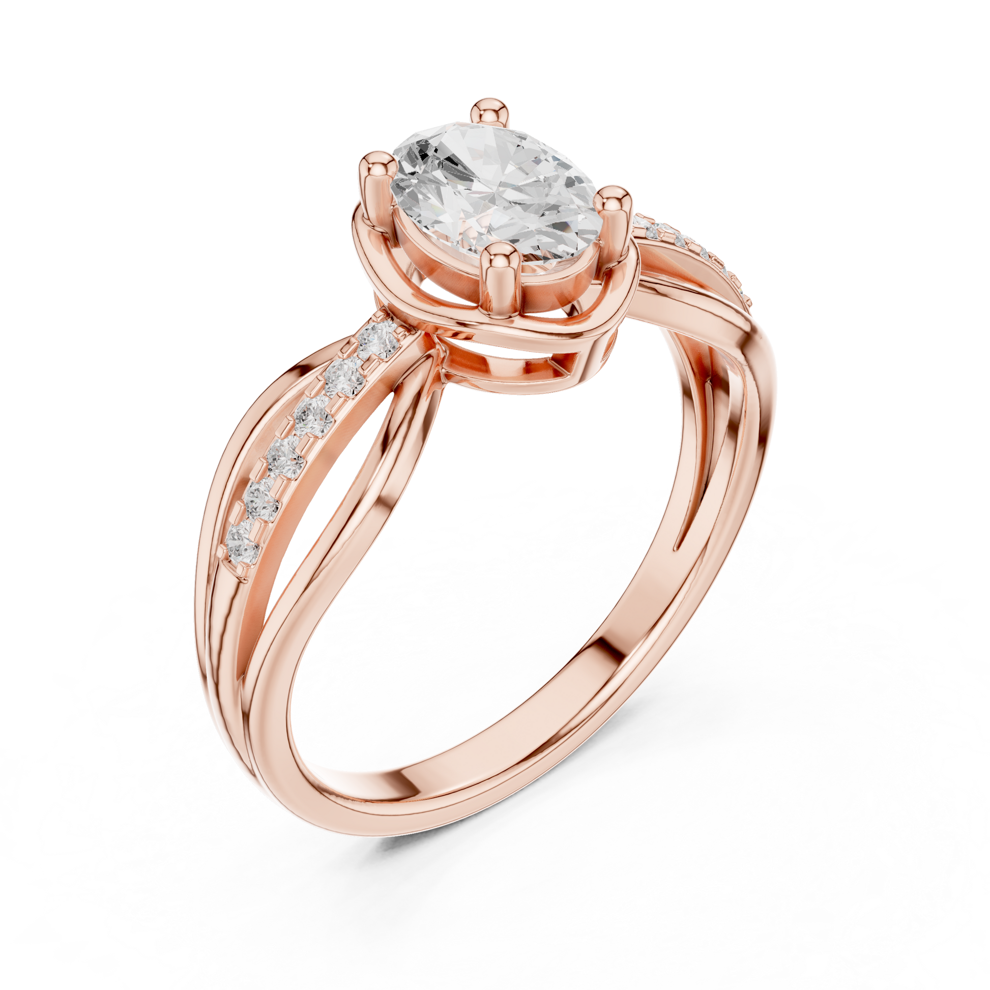 Mixed Shape Lab Grown Diamond Halo Ring
