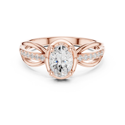 Mixed Shape Lab Grown Diamond Halo Ring