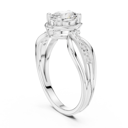 Mixed Shape Lab Grown Diamond Halo Ring