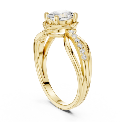 Mixed Shape Lab Grown Diamond Halo Ring
