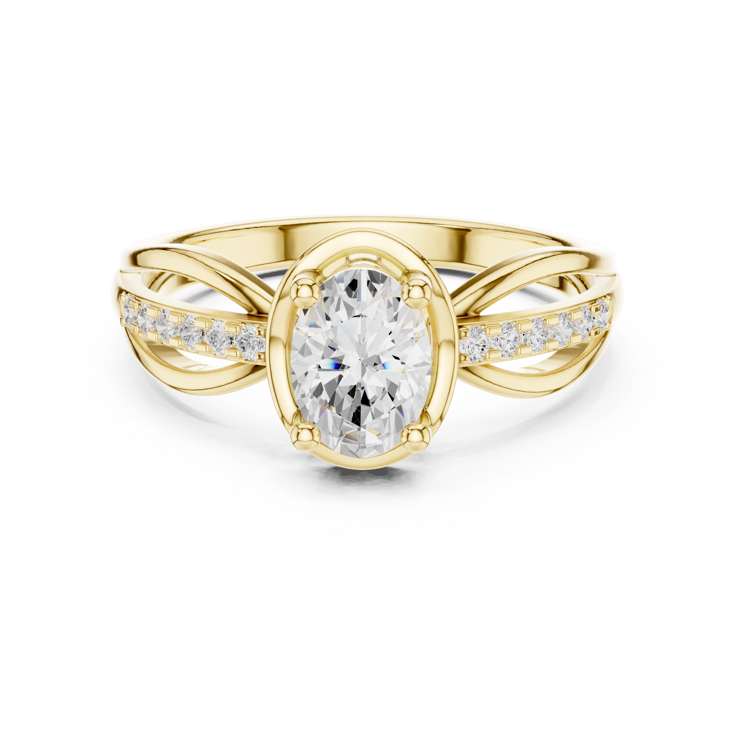 Mixed Shape Lab Grown Diamond Halo Ring