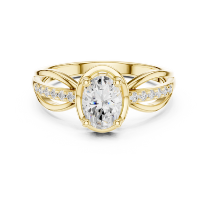 Mixed Shape Lab Grown Diamond Halo Ring
