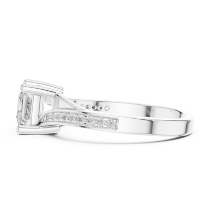 Mixed Shape Lab Grown Diamond Side Stone Ring