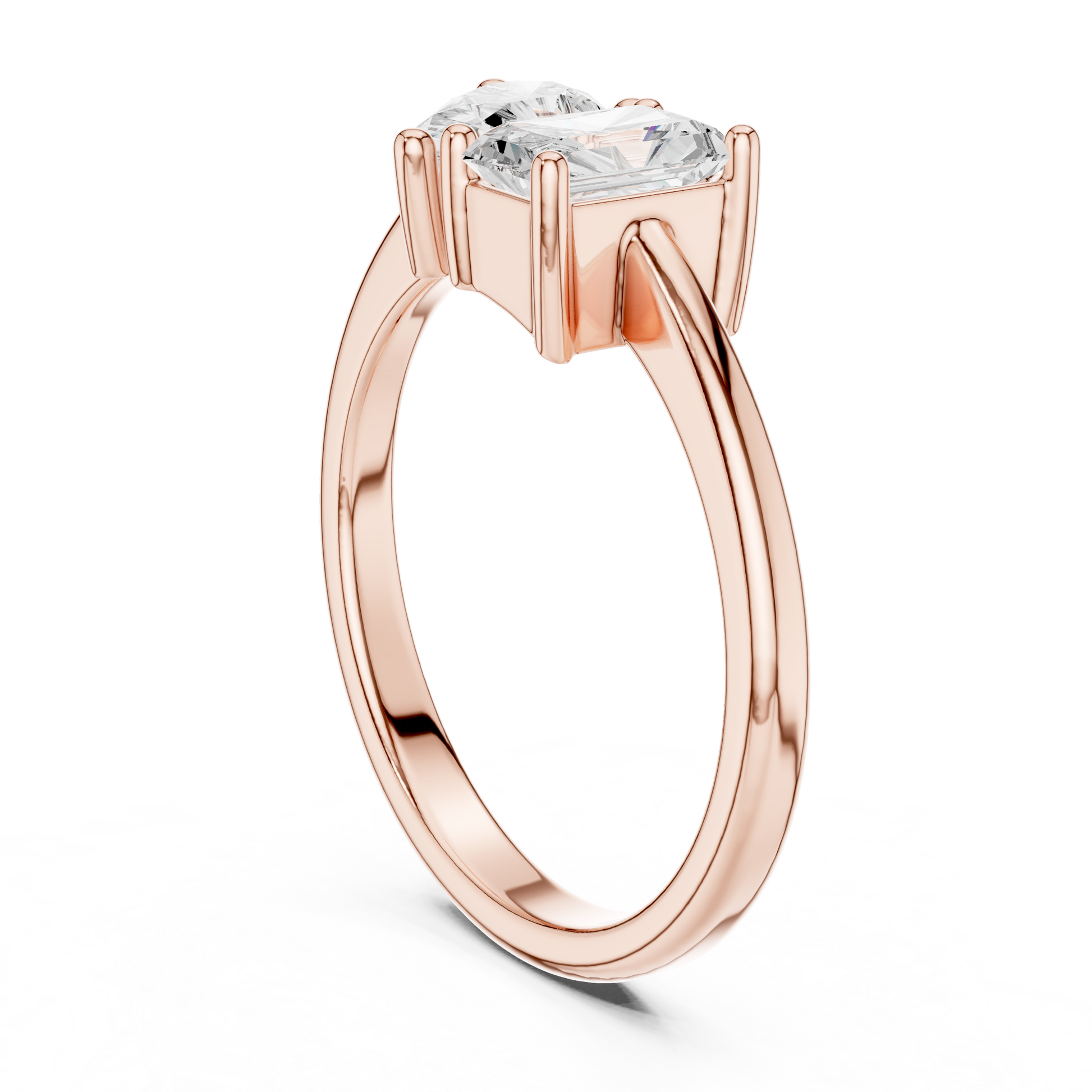 Mixed Shape Lab Grown Diamond Solitaire Ring