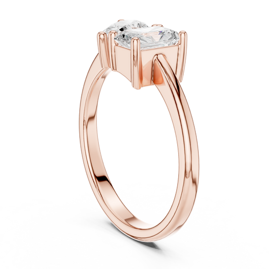 Mixed Shape Lab Grown Diamond Solitaire Ring