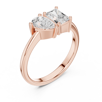 Mixed Shape Lab Grown Diamond Solitaire Ring