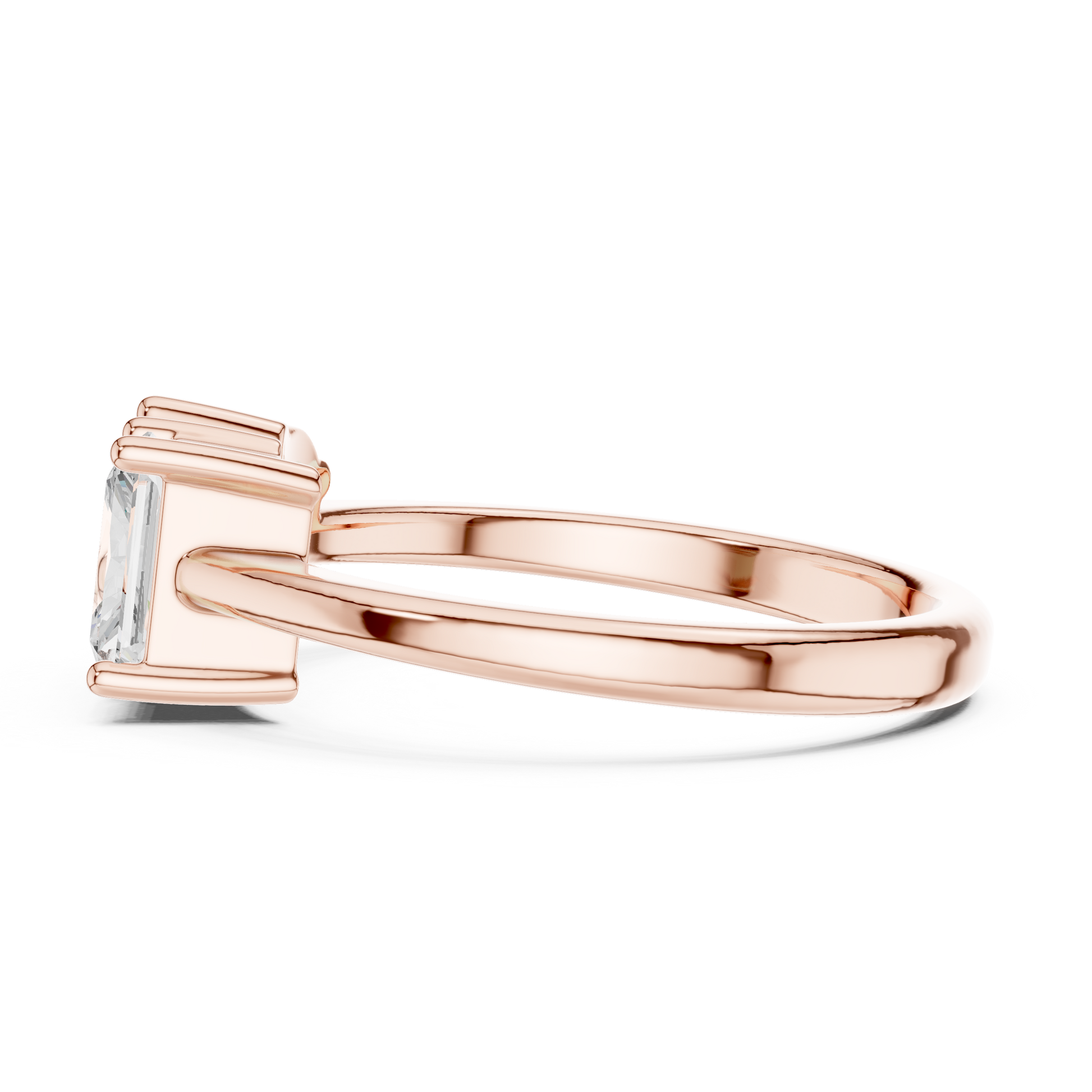 Mixed Shape Lab Grown Diamond Solitaire Ring