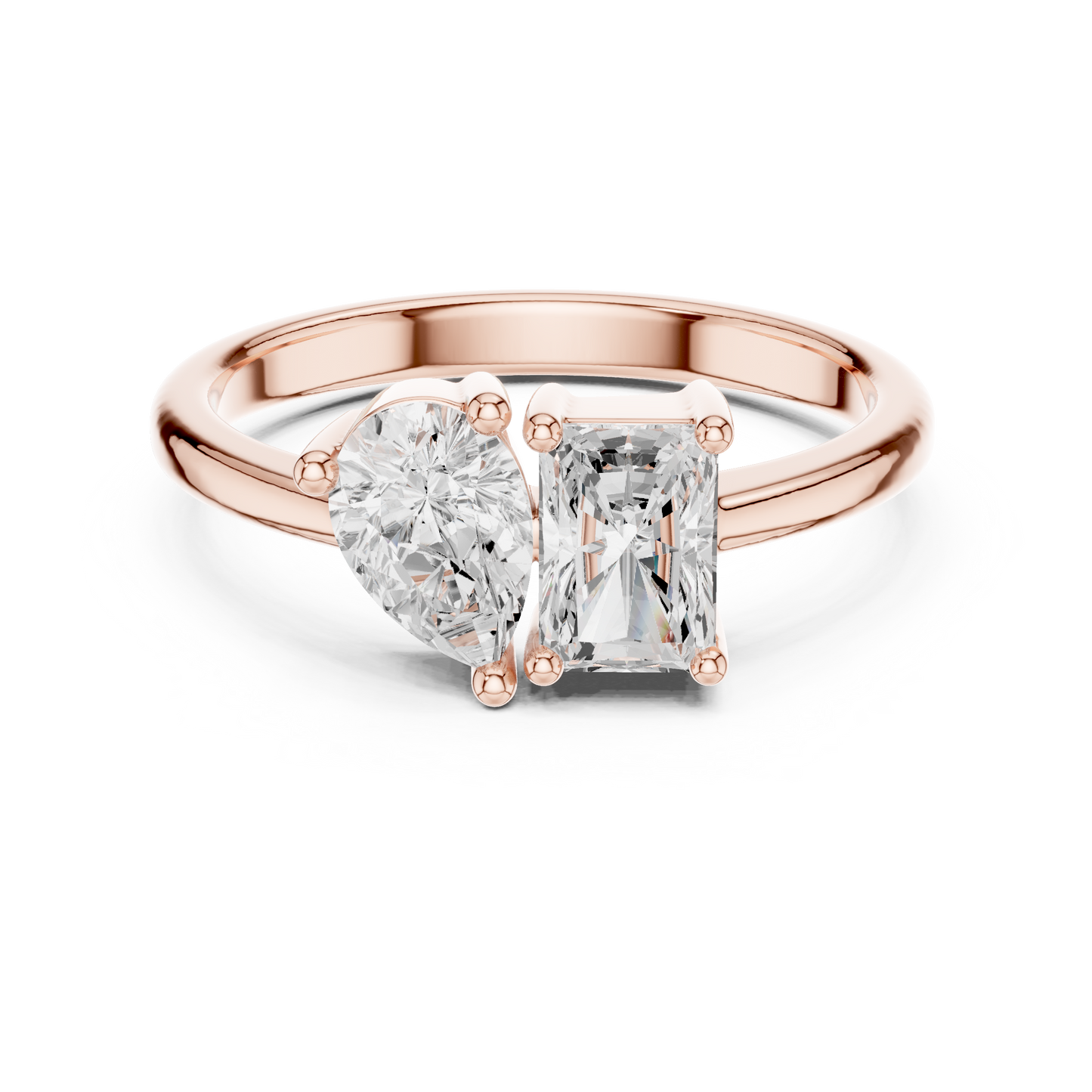 Mixed Shape Lab Grown Diamond Solitaire Ring