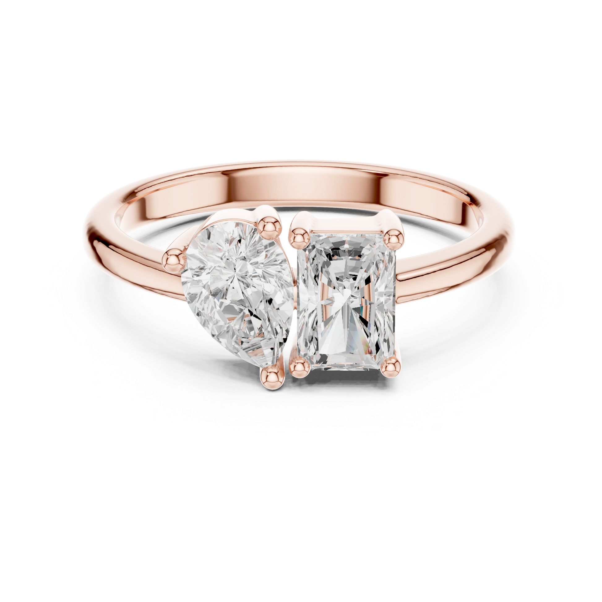 Mixed Shape Lab Grown Diamond Solitaire Ring