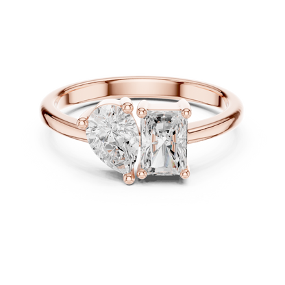 Mixed Shape Lab Grown Diamond Solitaire Ring