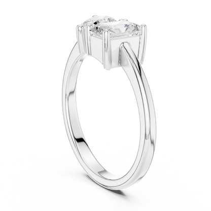 Mixed Shape Lab Grown Diamond Solitaire Ring