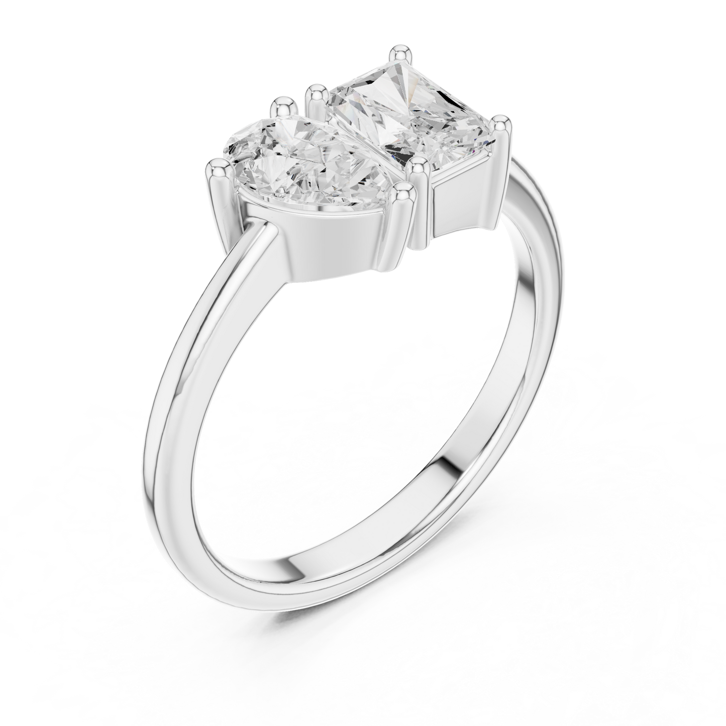 Mixed Shape Lab Grown Diamond Solitaire Ring