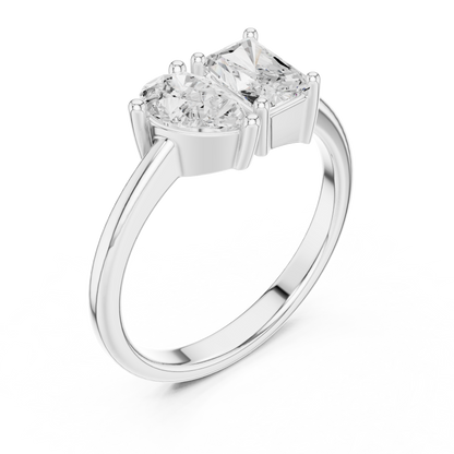 Mixed Shape Lab Grown Diamond Solitaire Ring