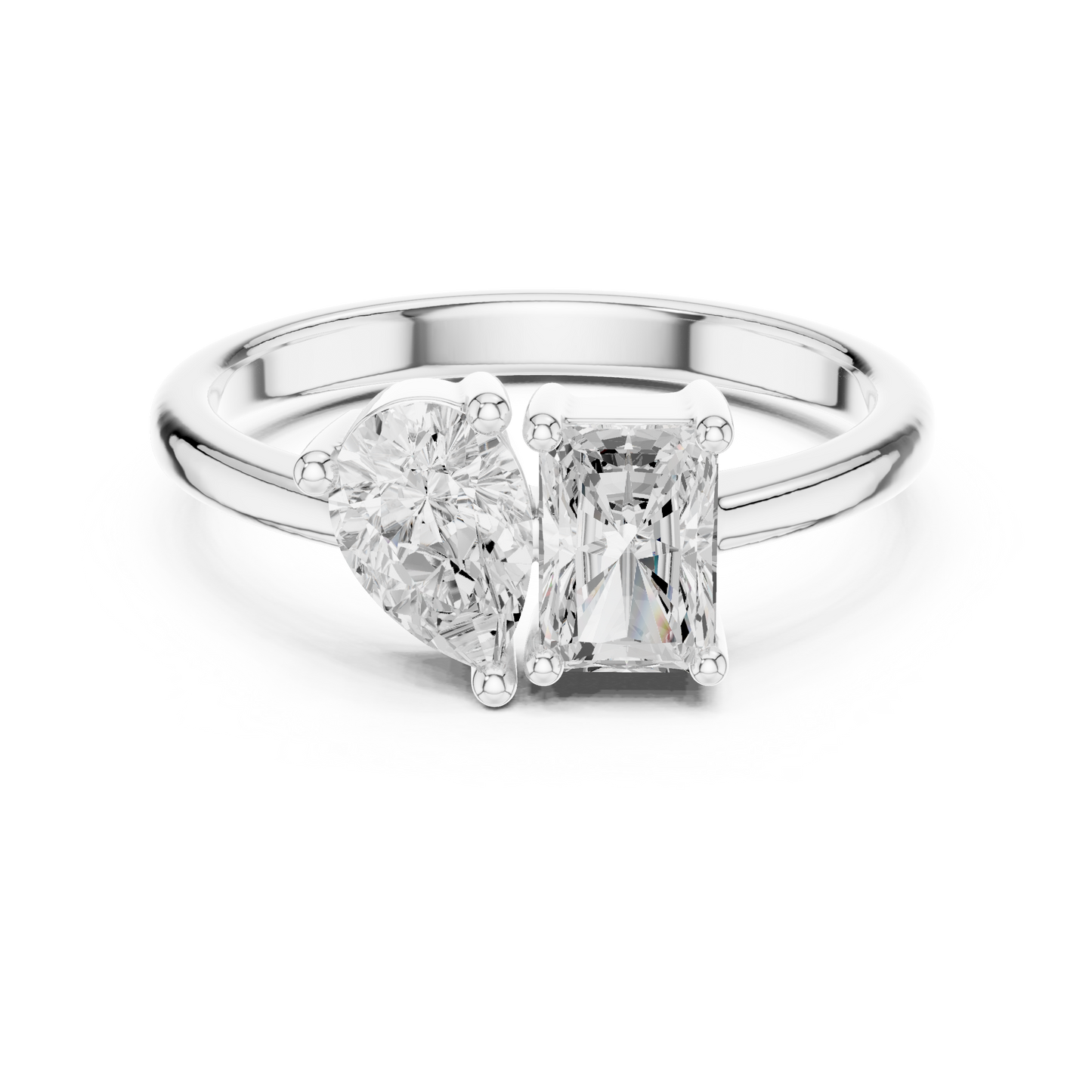Mixed Shape Lab Grown Diamond Solitaire Ring