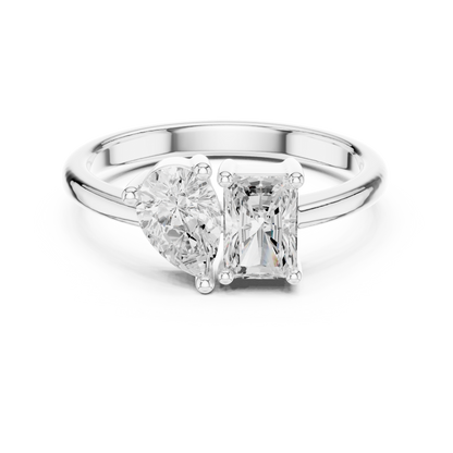 Mixed Shape Lab Grown Diamond Solitaire Ring