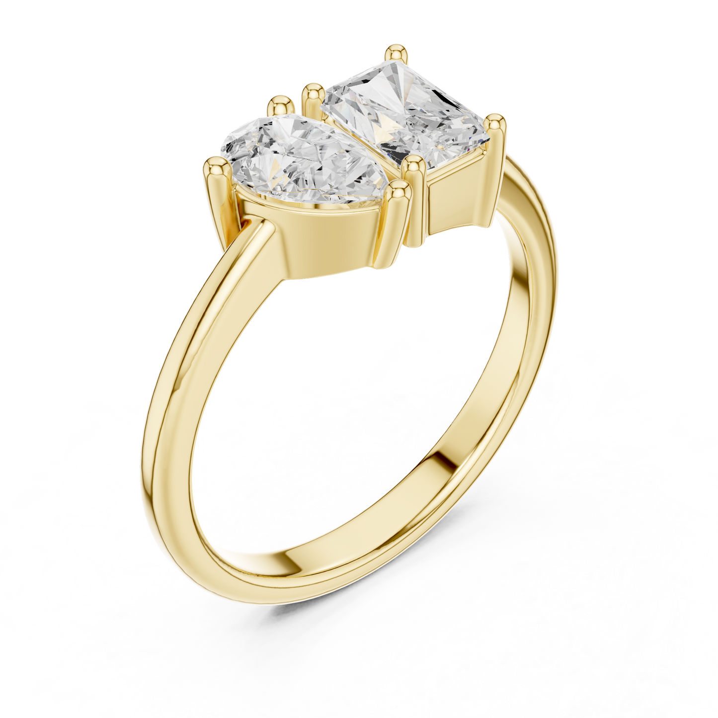 Mixed Shape Lab Grown Diamond Solitaire Ring