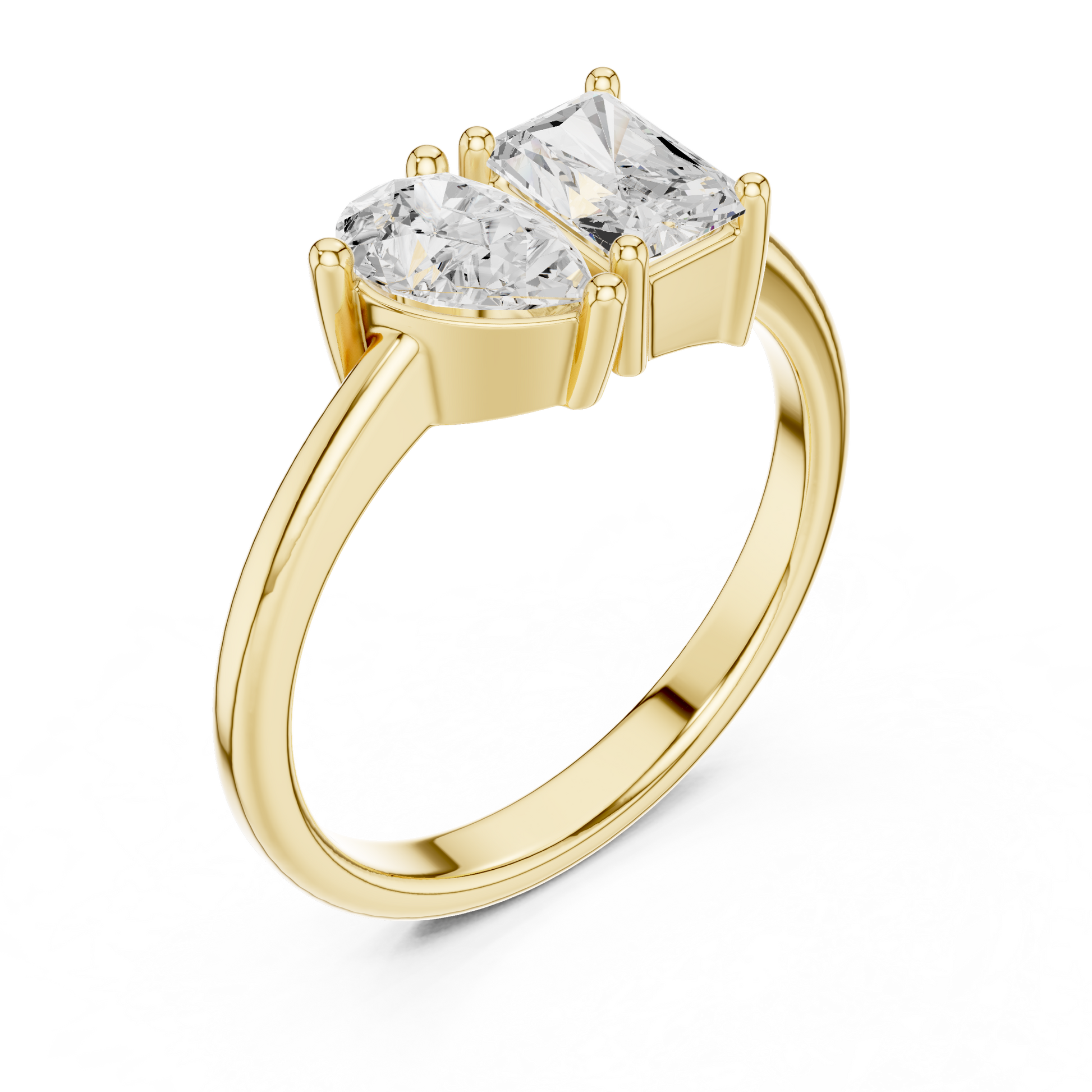 Mixed Shape Lab Grown Diamond Solitaire Ring