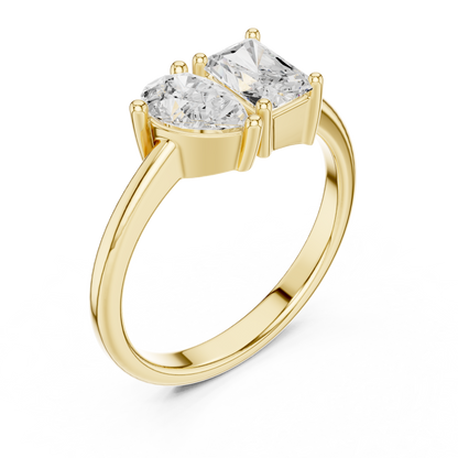 Mixed Shape Lab Grown Diamond Solitaire Ring