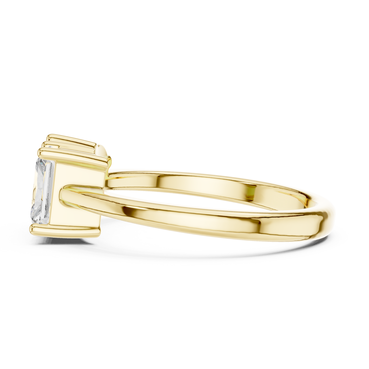 Mixed Shape Lab Grown Diamond Solitaire Ring