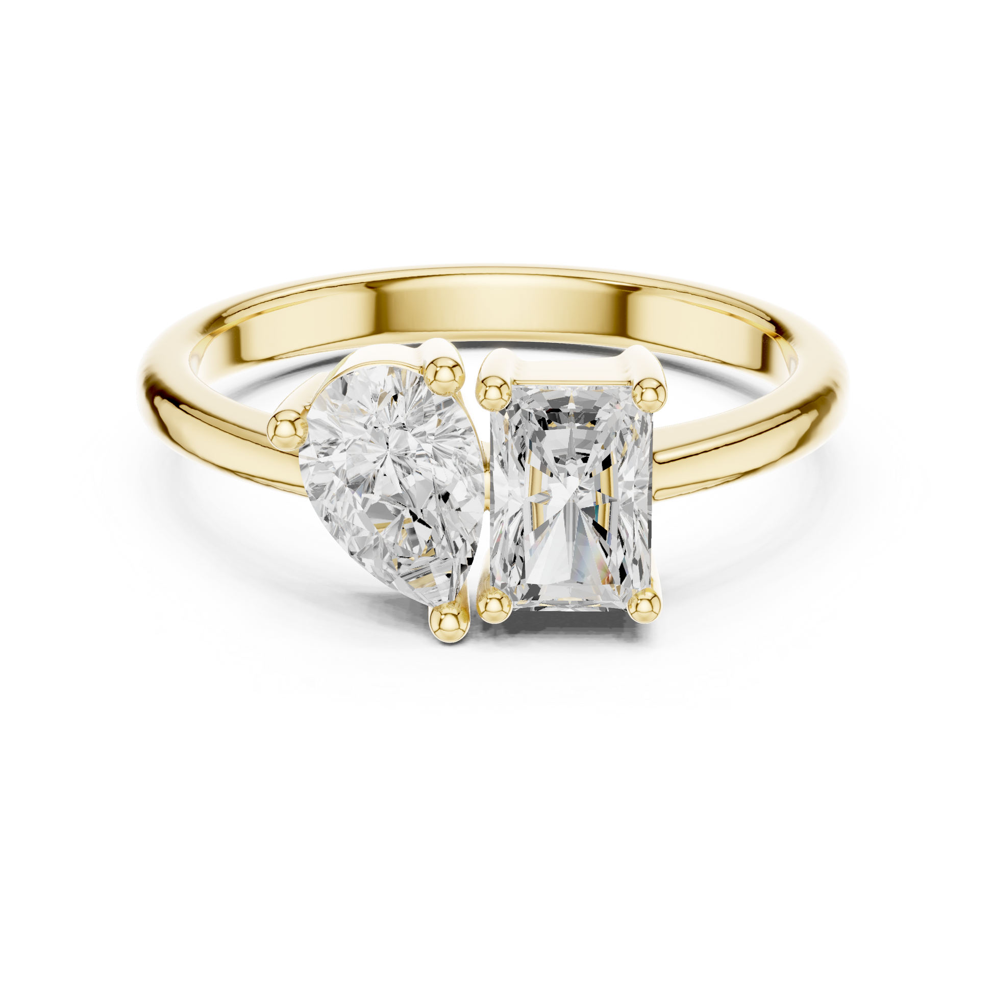 Mixed Shape Lab Grown Diamond Solitaire Ring