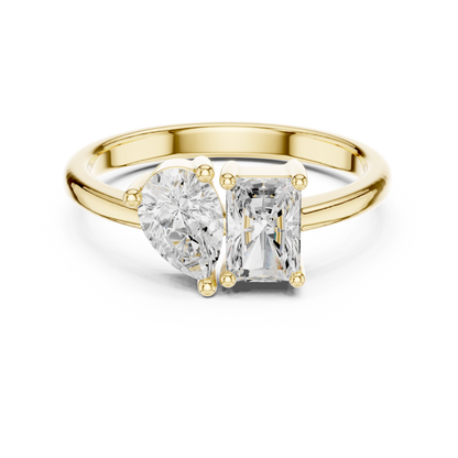 Mixed Shape Lab Grown Diamond Solitaire Ring