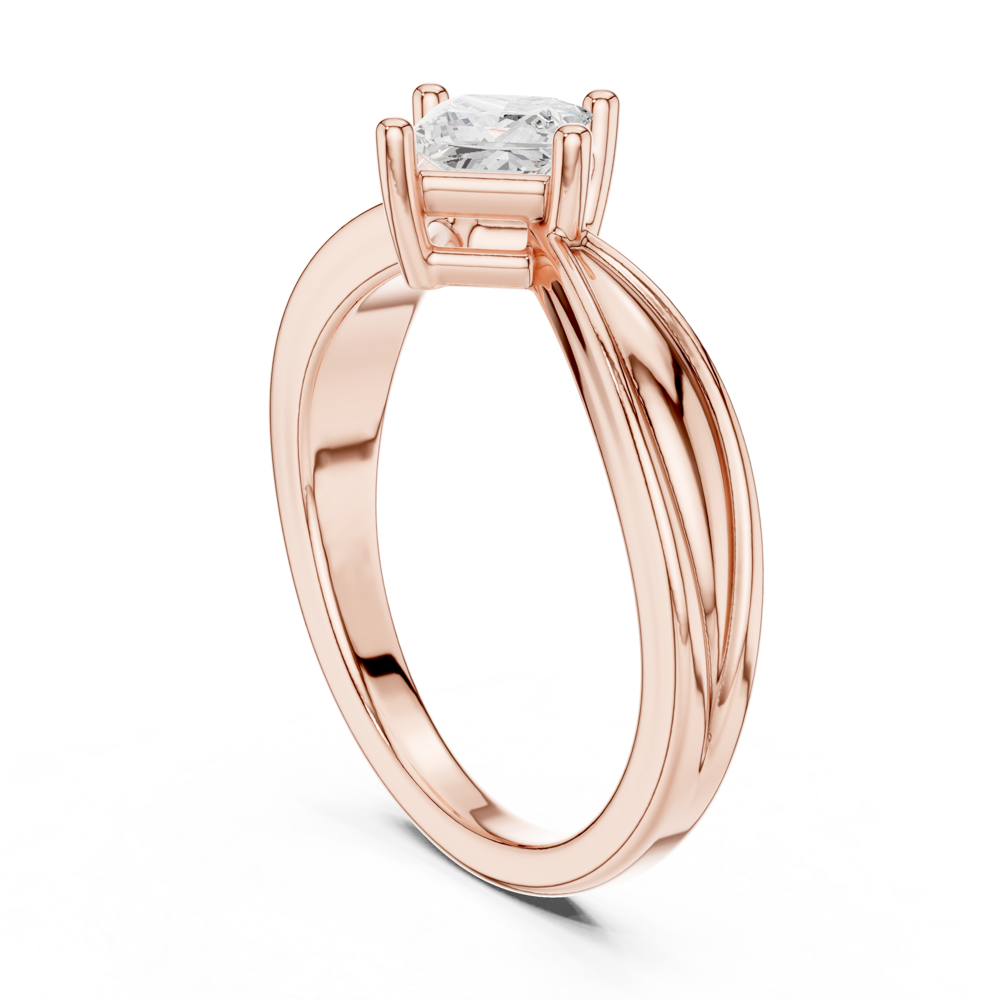 Cushion Solitaire Lab Grown Diamond Ring