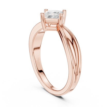 Cushion Solitaire Lab Grown Diamond Ring