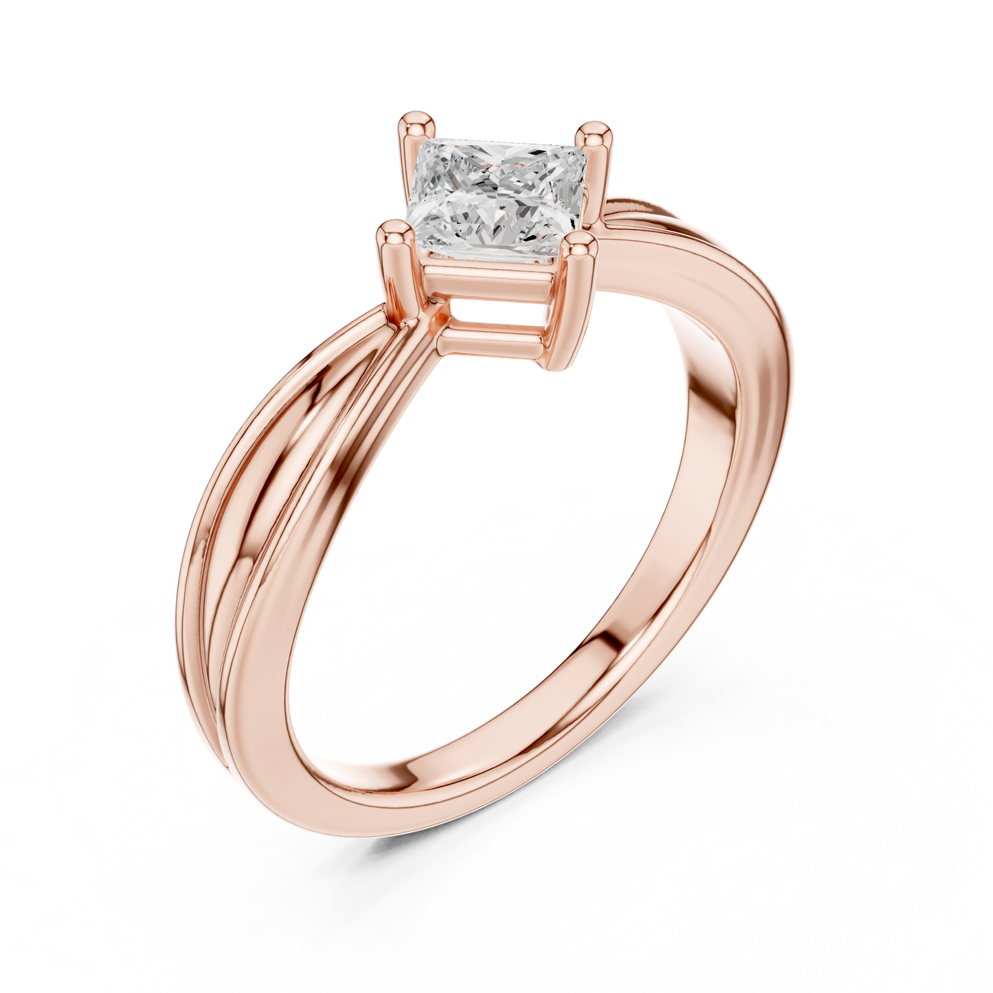 Cushion Solitaire Lab Grown Diamond Ring