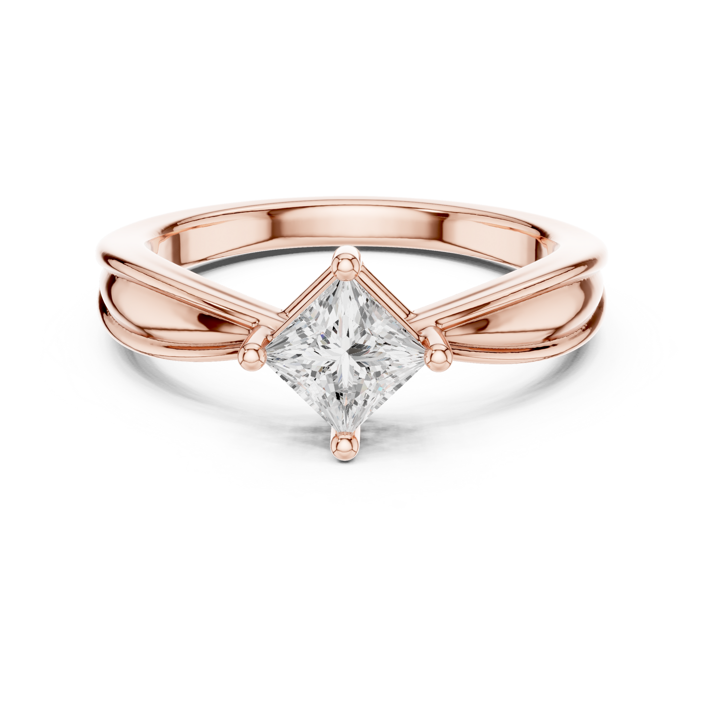Cushion Solitaire Lab Grown Diamond Ring