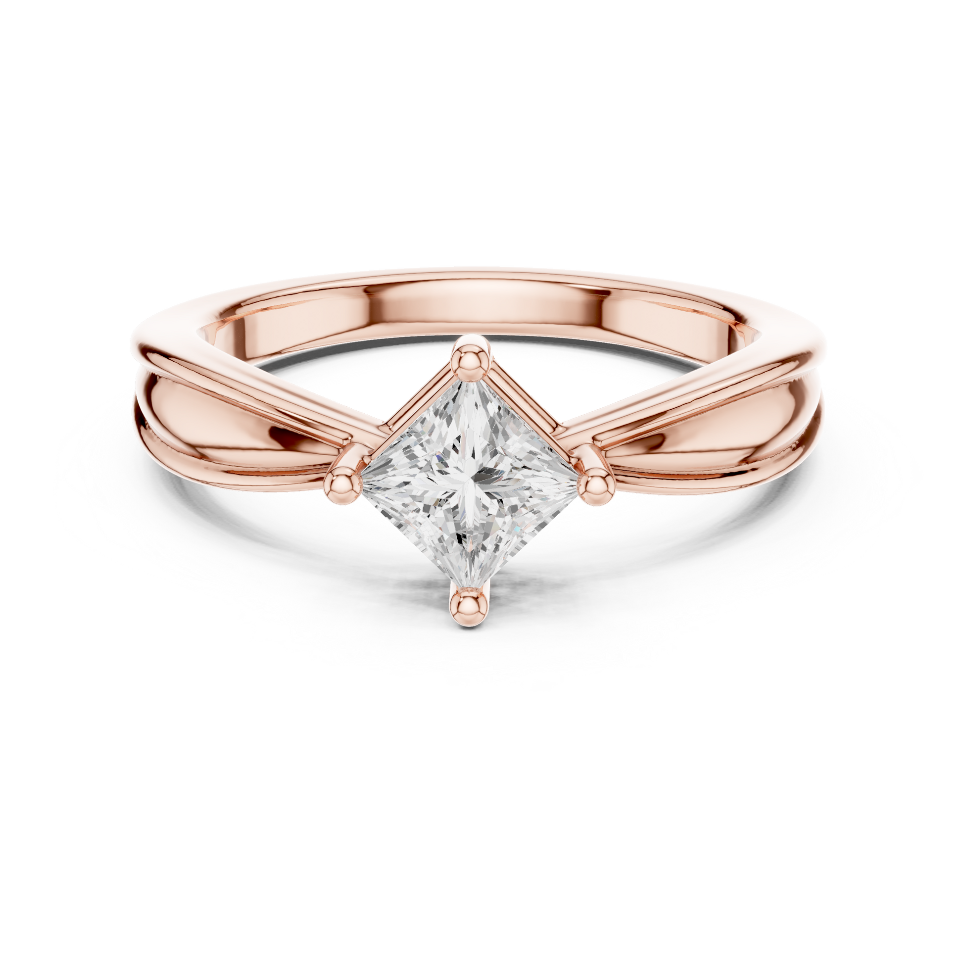 Cushion Solitaire Lab Grown Diamond Ring