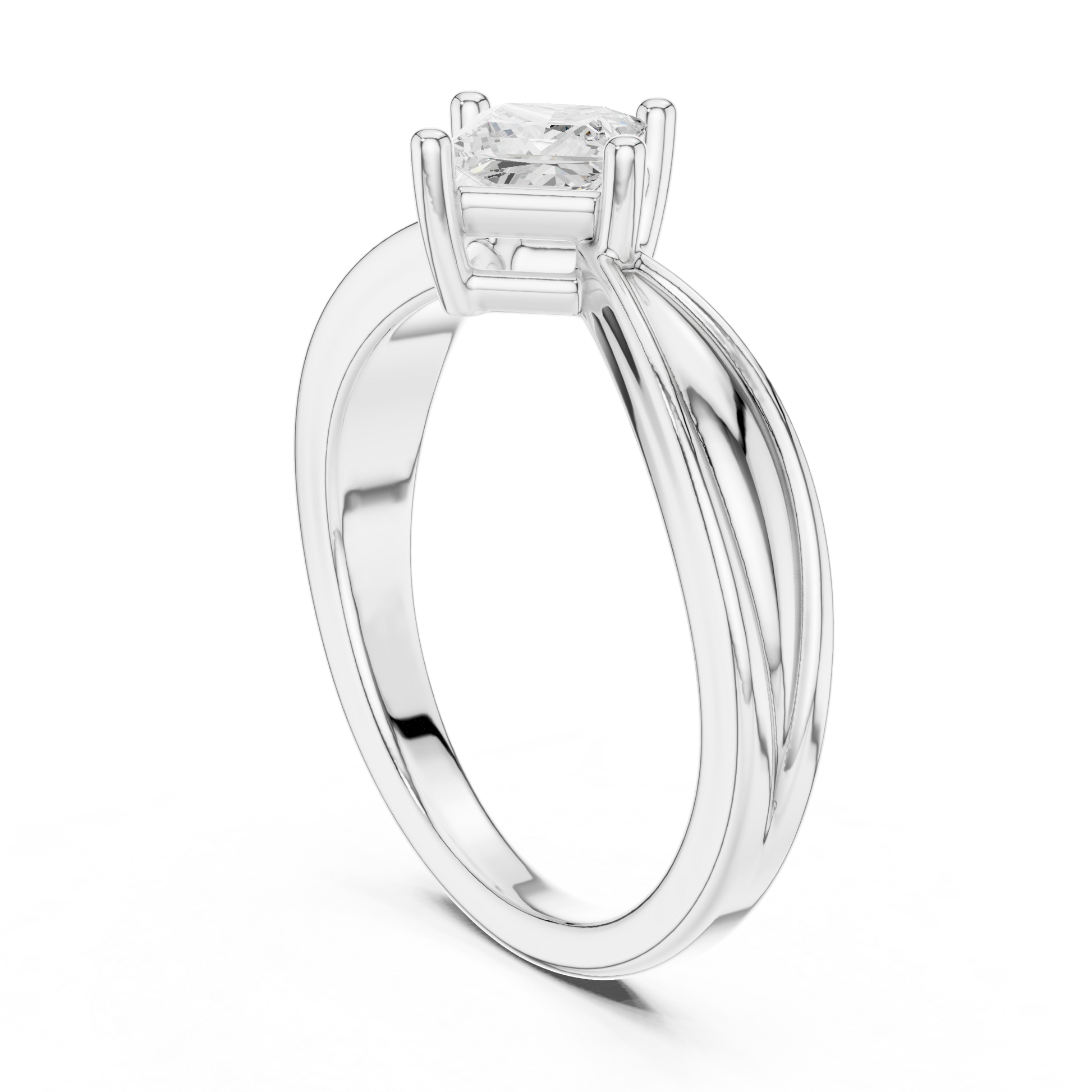 Cushion Solitaire Lab Grown Diamond Ring